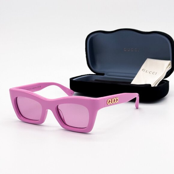 NEW GUCCI GG1773S 010 CAT EYE PINK WOMEN SUNGLASSES GUCCI - Picture 1 of 11